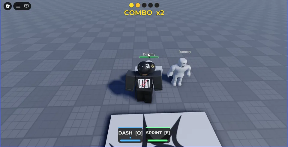 Roblox melee combat combo demonstration