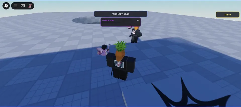 Hole Game arena showing the central void and combat interface