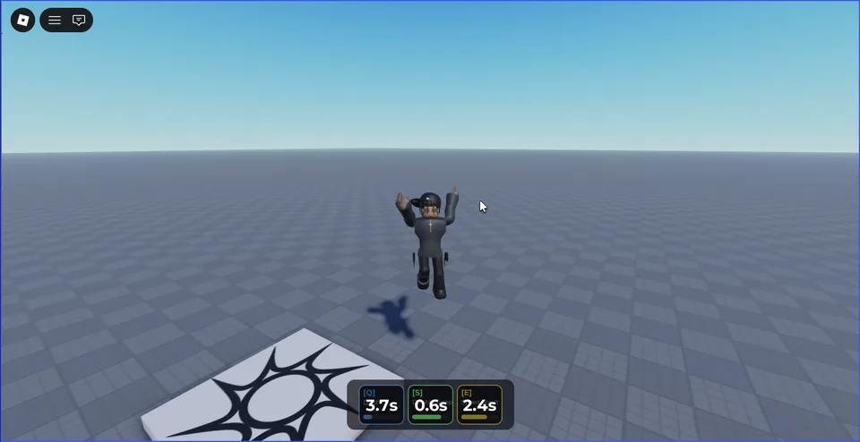 Directional sprint and dash cooldown demonstration