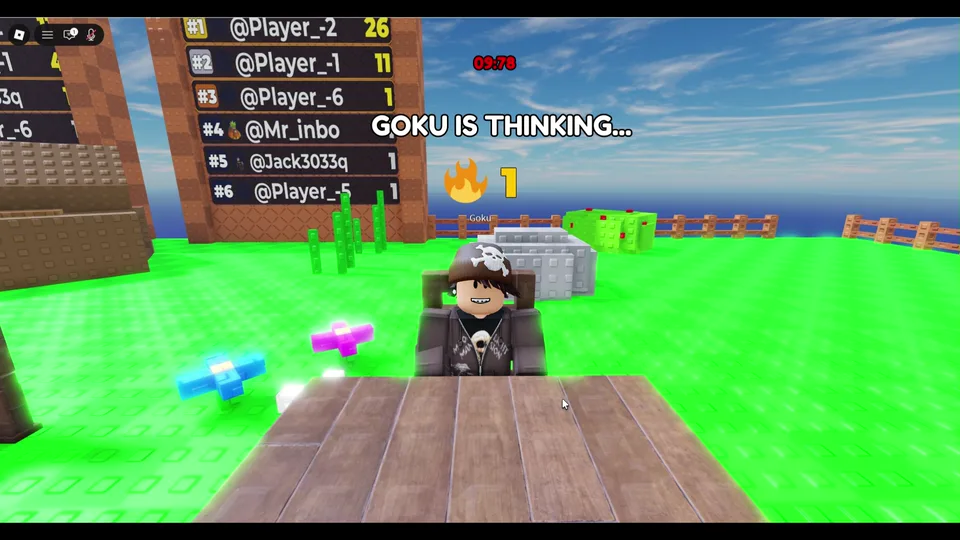 Multiplayer trivia question round with leaderboard and countdown